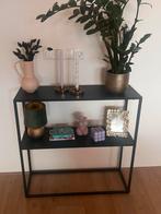 Metalen side table, Huis en Inrichting, Tafels | Sidetables, Ophalen, 50 tot 100 cm, Zo goed als nieuw, Metaal