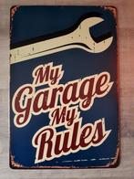 My Garage My Rules 20x30 cm Reclamebord, Ophalen of Verzenden, Nieuw, Reclamebord