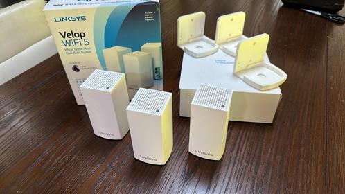Linksys Velop mesh set, orig. doos met 3d geprinte houders, Computers en Software, WiFi-versterkers, Zo goed als nieuw, Ophalen of Verzenden