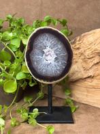 Agaat geode op standaard, Verzamelen, Mineralen en Fossielen, Ophalen of Verzenden, Mineraal