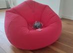 Opblaasbare Lounge Stoel met Pomp & Reparatieset, Huis en Inrichting, Ophalen of Verzenden, Gebruikt, Rood, Zitzakstoel