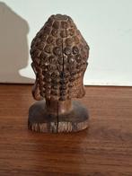 Houten boeddha hoofd., Antiek en Kunst, Ophalen of Verzenden