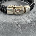 Buddha to Buddha Armband Leather Lars | 20cm | 387027, Ophalen of Verzenden, Zo goed als nieuw, Zilver, Zilver