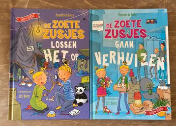 2x zoete zusjes boek - lossen het op en gaan verhuizen  beschikbaar voor biedingen
