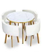 Eettafel + salontafel, Huis en Inrichting, Tafels | Eettafels, Ophalen, Gebruikt, 50 tot 100 cm, Rond