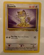Pokemon kaart uit 1995 Meowth, Hobby en Vrije tijd, Ophalen of Verzenden, Zo goed als nieuw, Losse kaart