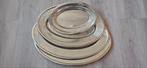 Vier ovale serveerbladen als nieuw, Ophalen of Verzenden