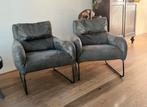 Mooie grijze fauteuils (2 stuks) Braxton Home Collection, Ophalen of Verzenden, Zo goed als nieuw, Stof, 75 tot 100 cm
