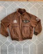 Vintage Leren Jas, Kleding | Heren, Zwart, Ophalen of Verzenden, Zo goed als nieuw, Maat 56/58 (XL)