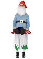 Carnavslspakken Kabouter op Paddenstoel, Carnaval, Overige maten, Ophalen of Verzenden, Zo goed als nieuw