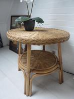 Tafeltje rotan riet, Huis en Inrichting, Tafels | Salontafels, Ophalen, Gebruikt, 50 tot 100 cm, Rond