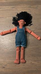 IKEA knuffel pop bruin met spijker tuinbroek, Ophalen of Verzenden, Zo goed als nieuw, Overige typen