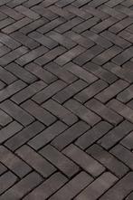 Restpartij gebakken dikformaat Zwart Zilverzand, Tuin en Terras, Tegels en Klinkers, Ophalen, Overige materialen, Klinkers, Nieuw