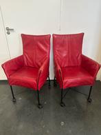 2 Montis Chaplin stoelen, Huis en Inrichting, Stoelen, Ophalen, Gebruikt, Twee, Leer