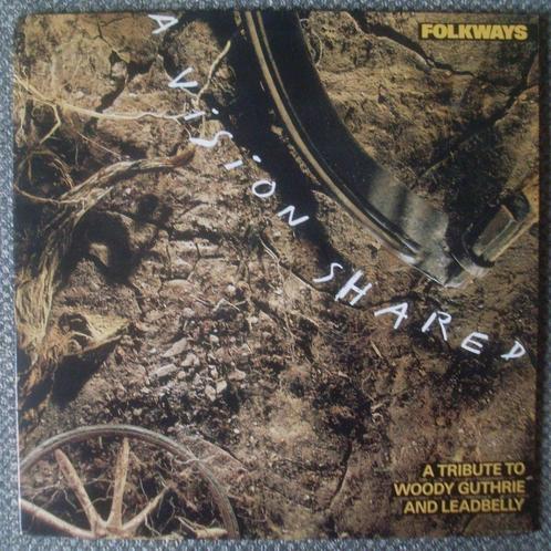 A Vision Shared - Tribute Woody Guthry Leadbelly (LP) Dylan, Cd's en Dvd's, Vinyl | Rock, Zo goed als nieuw, Poprock, 12 inch