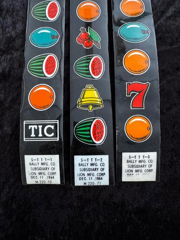Bally Tic Tac Toe rol linten nieuw beschikbaar voor biedingen