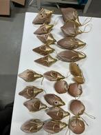 Fluwelen kerstballen kerst hangers ruim 20 stuks, Ophalen, Zo goed als nieuw