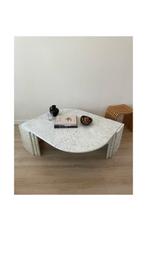 Grote oogvormige (druppel) marmeren salontafel, Ophalen, 100 tot 150 cm, 50 tot 100 cm, Zo goed als nieuw