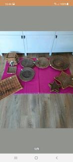 Riviera Maison rattan onderzetters, schalen en placemats, Ophalen of Verzenden, Zo goed als nieuw, Rond, Riet