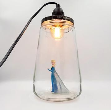 Kinderkamerlamp met Frozen of Disney Prinsessen of Spiderman beschikbaar voor biedingen