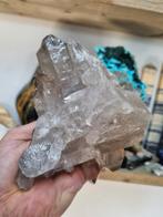 Rookkwarts cluster met chloriet, Verzamelen, Mineralen en Fossielen, Ophalen of Verzenden, Mineraal