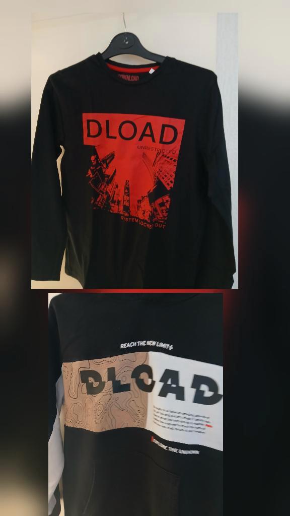 2 jongens zwarte en rood en bruin trui dlaod maat 158/164, Kinderen en Baby's, Kinderkleding | Maat 158, Zo goed als nieuw, Jongen