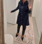 Blauwe regenjas van Maura/Claudia Strater mt36, Kleding | Dames, Jassen | Zomer, Blauw, Ophalen of Verzenden, Zo goed als nieuw