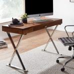 bureau sheesham hout 120cm NIEUW VOORRAAD, Ophalen of Verzenden, Nieuw, Bureau