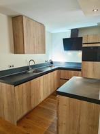 Hoekkeuken - Keuken - GEDEMONTEERD - DIRECT BESCHIKBAAR !, Huis en Inrichting, Keuken | Complete keukens, Gebruikt, Bruin, Hoekkeuken