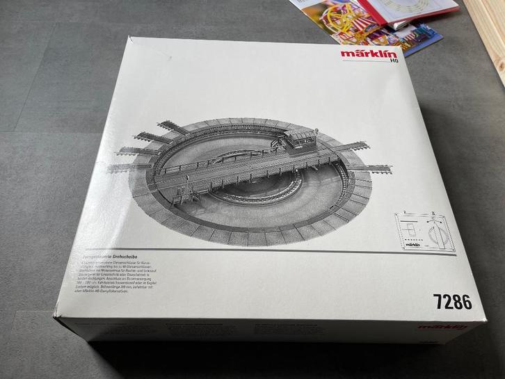 Marklin HO draaischijf 7286, Hobby en Vrije tijd, Modeltreinen | H0, Zo goed als nieuw, Rails, Wisselstroom, Märklin, Ophalen