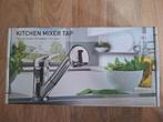 Keukenmengkraan chroom met uittrekbare handdouche, Minder dan 50 cm, Nieuw, Ophalen of Verzenden, Minder dan 25 cm