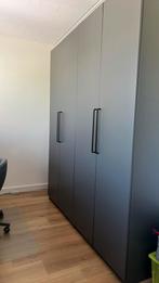 Pax kast donkergrijs met zwarte grepen, Huis en Inrichting, Kasten | Kledingkasten, Ophalen, Overige materialen, 200 cm of meer