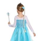 Nieuw ! Mooie Blonde Prinses Elsa Vlecht Met Clip / Frozen, Ophalen of Verzenden, Nieuw, Meisje
