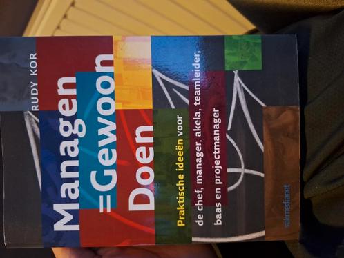 Rudy Kor - Managen - Gewoon doen, Boeken, Wetenschap, Zo goed als nieuw, Sociale wetenschap, Ophalen of Verzenden