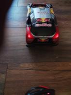 Red bull Peugeot adstand bestuurbate auto, Hobby en Vrije tijd, Modelbouw | Radiografisch | Auto's, Elektro, Gebruikt, Auto offroad