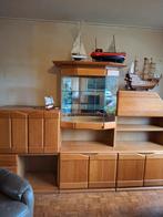 Grote blank eiken wandkast - 4 delen, Huis en Inrichting, Kasten | Wandmeubels, Ophalen