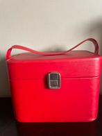 Rode retro beautycase, Ophalen of Verzenden, Zo goed als nieuw, Rood