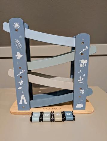 Houten autobaan Little Dutch blauw beschikbaar voor biedingen