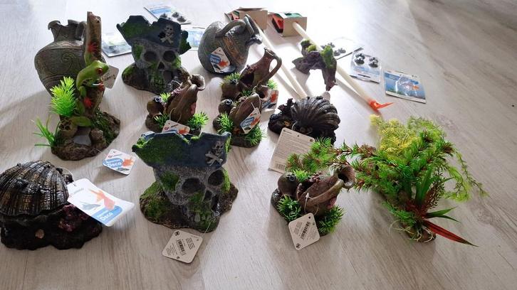 Aquarium Decoratie & Gereedschap – LOSSE VERKOOP MOGELIJK, Dieren en Toebehoren, Vissen | Aquaria en Toebehoren, Nieuw, Plant(en), Steen of Hout
