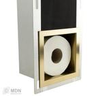 Gouden wc inbouw rolhouder van Megadump, Ophalen of Verzenden, Nieuw