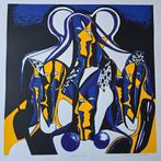 Grote hand gesigneerde zeefdruk van Maartje Wijngaarden., Antiek en Kunst, Kunst | Litho's en Zeefdrukken, Ophalen of Verzenden