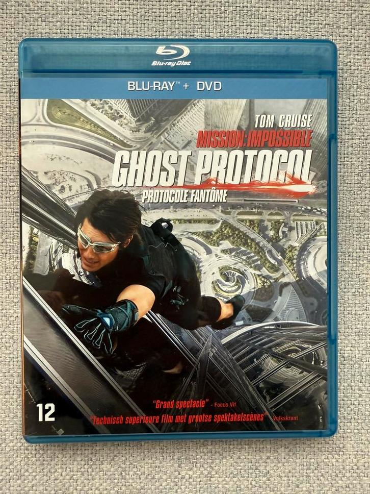 Blu Ray Mission Impossible Ghost Protocol met Tom Cruise!, Cd's en Dvd's, Blu-ray, Zo goed als nieuw, Actie, Ophalen of Verzenden