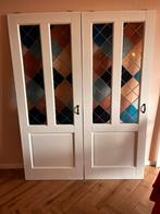 Glas in Lood Deuren - Prachtige Set!, Ophalen, Gebruikt, Minder dan 80 cm, Binnendeur