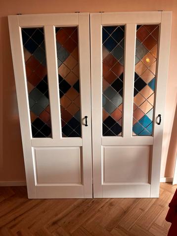 Glas in Lood Deuren - Prachtige Set! beschikbaar voor biedingen