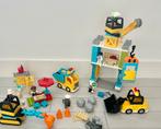 Duplo 10993 - Torenkraan en bouwterrein | grote set, Kinderen en Baby's, Speelgoed | Duplo en Lego, Ophalen of Verzenden, Zo goed als nieuw