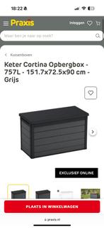 Tuin opbergbox kussen container, Ophalen, Zo goed als nieuw, Kunststof, Overige typen
