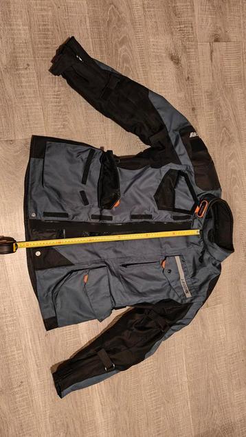 Blauw-zwarte textielen motorjas voor zomer en winter (L) beschikbaar voor biedingen