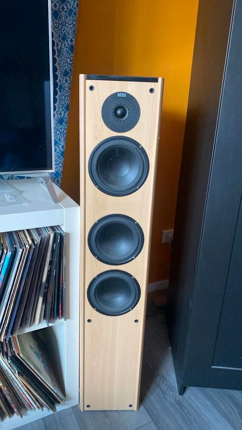 Hifi Hego Odeon 600 + denon versterker +subwoofer, Audio, Tv en Foto, Luidsprekers, Zo goed als nieuw, Subwoofer, 120 watt of meer