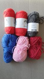 Diverse bollen katoen, Hobby en Vrije tijd, Ophalen, Nieuw, Breien, Wol of Garen