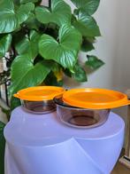 Arcoroc france rookglas schaaltjes met deksel, Ophalen of Verzenden